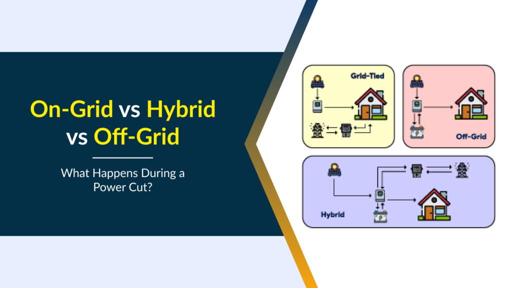 What Happens During a Power Cut? On-Grid vs Hybrid vs Off-Grid Solar Explained